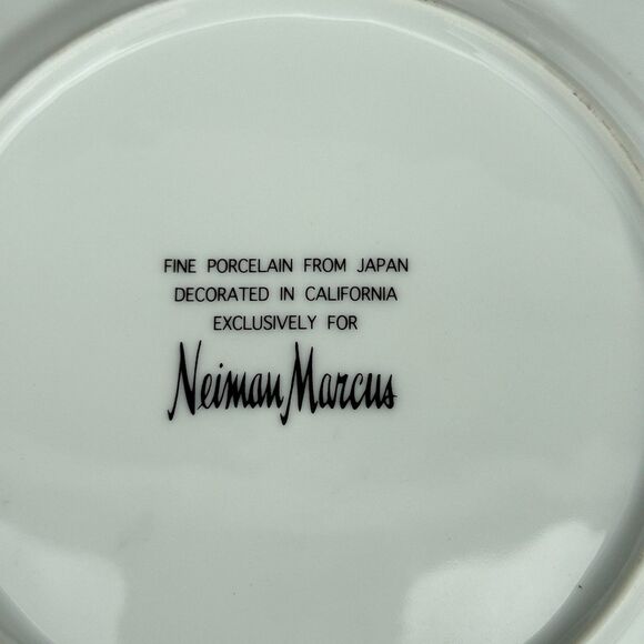 Vintage Neiman Marcus Royal Crown Set of 4 Dessert Plates Japan California 8.25 - Picture 9 of 9